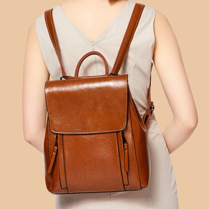 Raelynn - Women's leather backpack