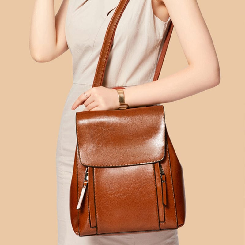 Raelynn - Women's leather backpack