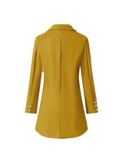 Luz - Stylish Long-Sleeved Fall and Winter Coat with Notch Collar