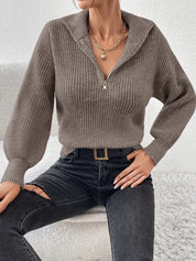 Greta - Women's Casual Zip Up Sweater