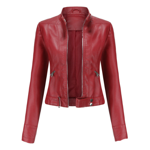 Easton - Elegant leather biker Jacket for women