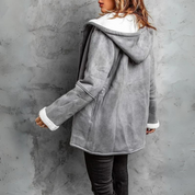 Zhuri - Chic coat with lining made of fur