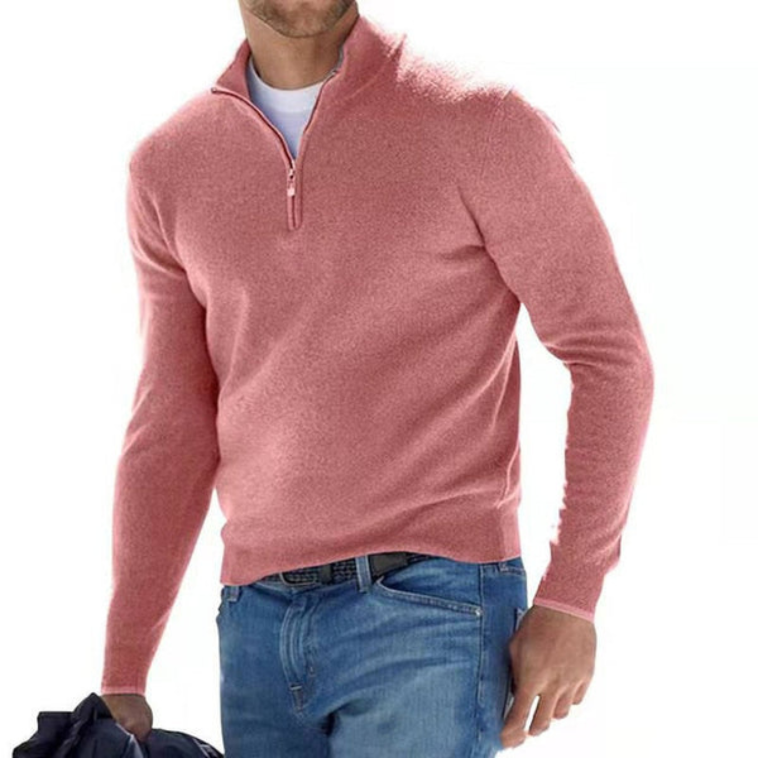 Adriaan - V-neck Sweater With Zipper