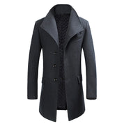 Xavier - Men's Long Wool Coat