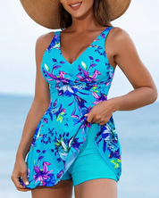 Kira - A cool tankini with flowery design