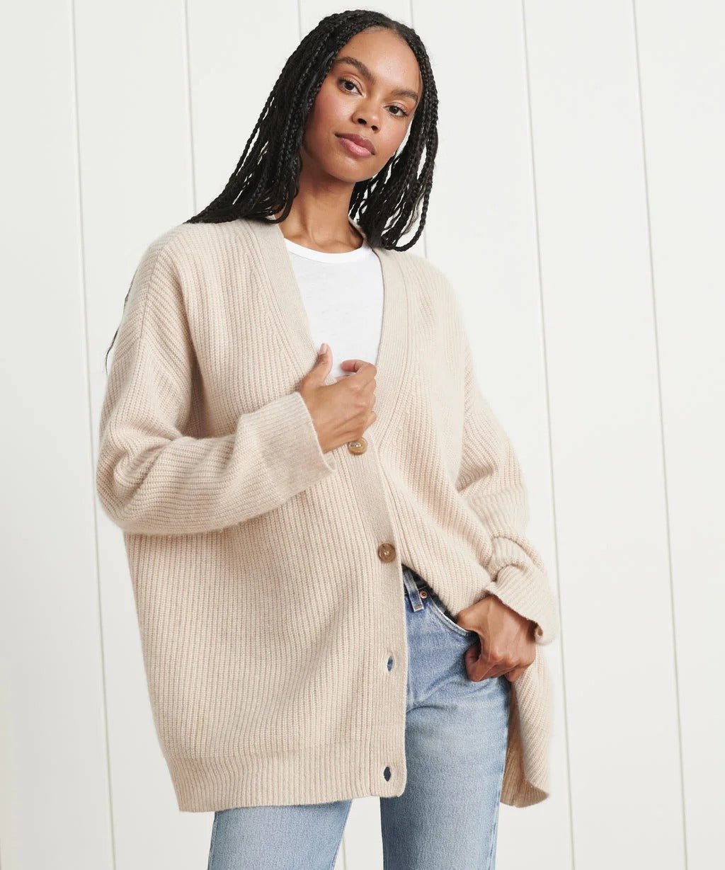 Kelsey - Cocoon cardigan made of cashmere