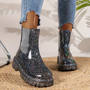 Valery - High Heel Rain Boots