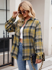 Stephanie - Long-sleeved checkered shirt