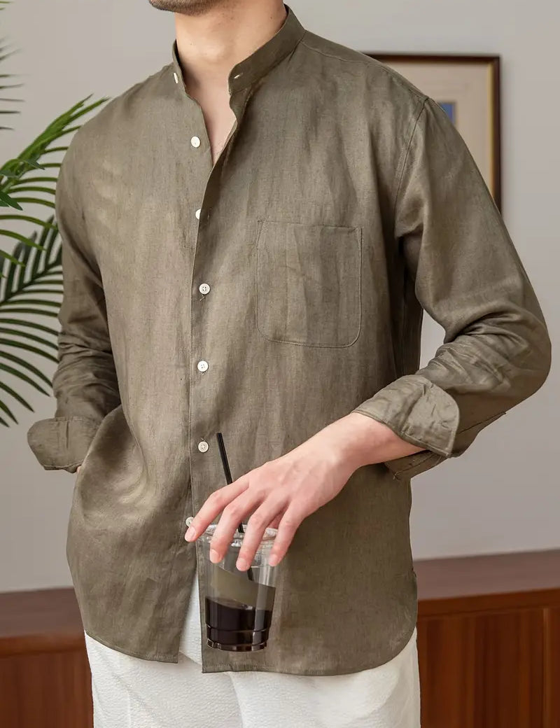 Casper - Elegant linen shirt for men