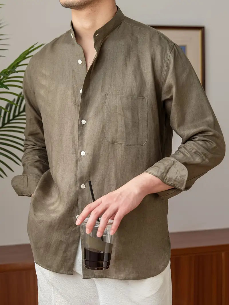 Casper - Elegant linen shirt for men