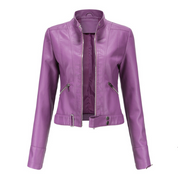 Easton - Elegant leather biker Jacket for women