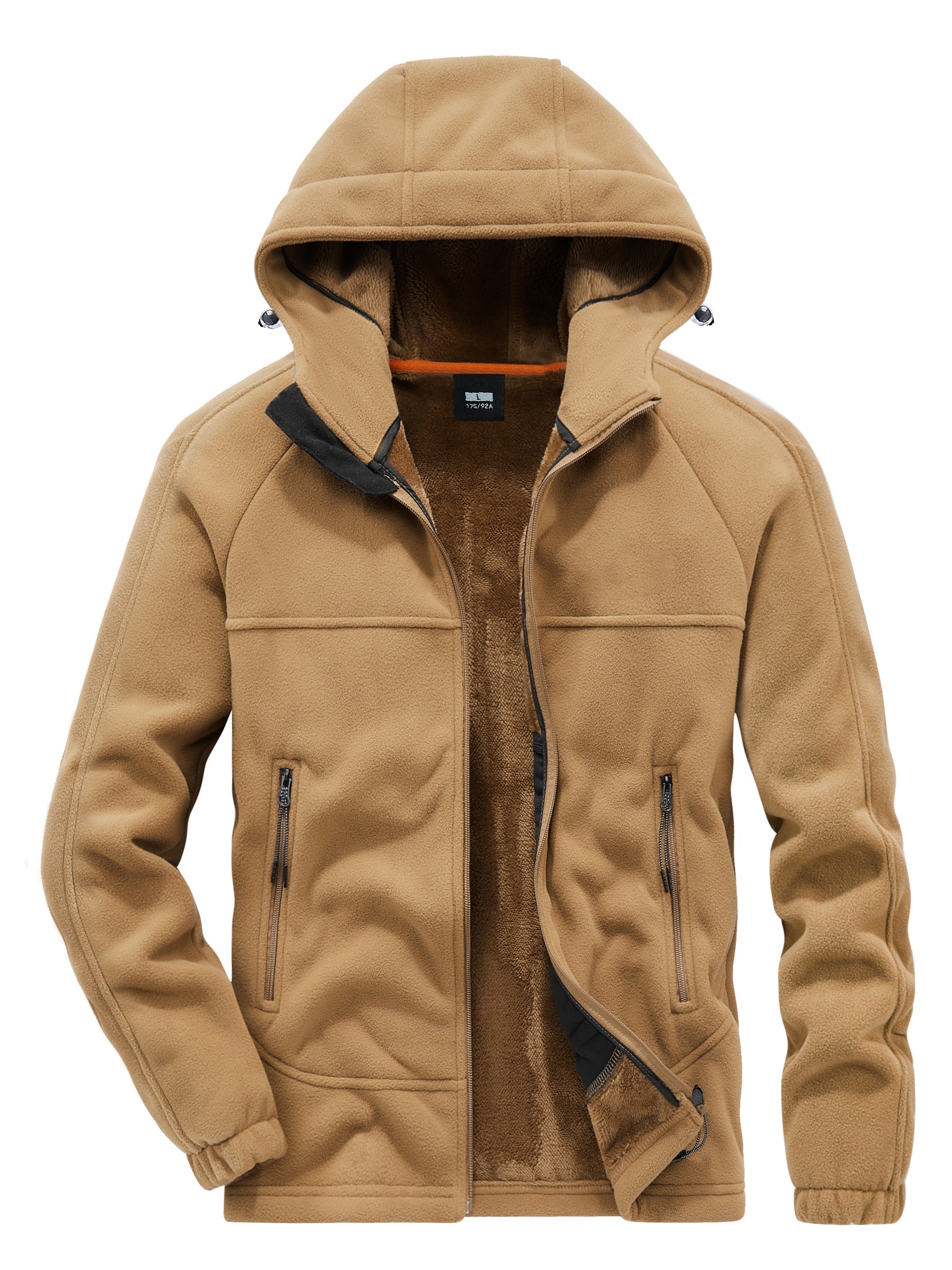 Roel - Men's Double-side Plush Warm Hooded Jacket