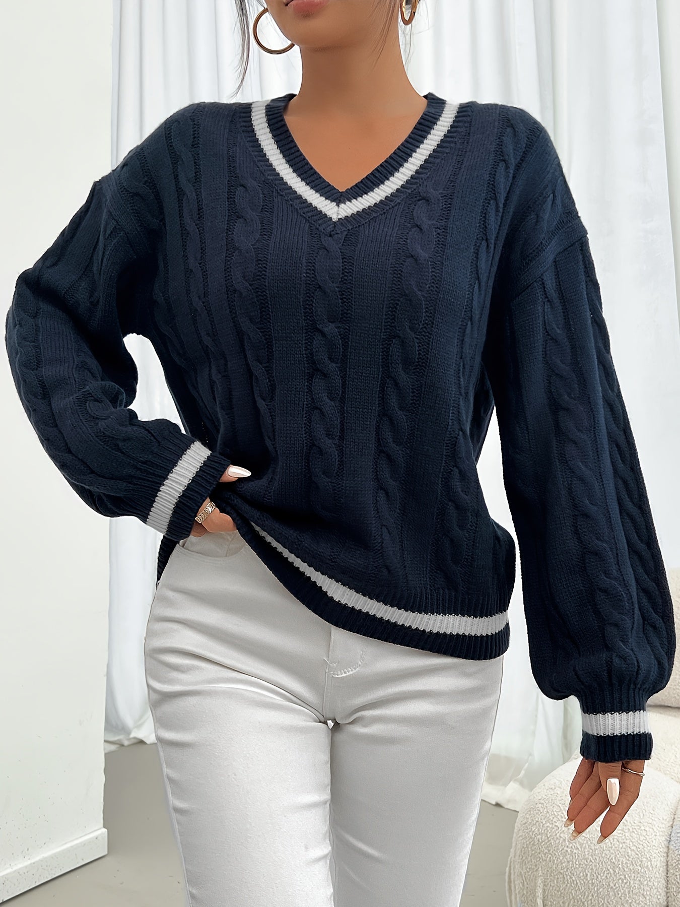 Katelijne - Women's Cable Knit Sweater