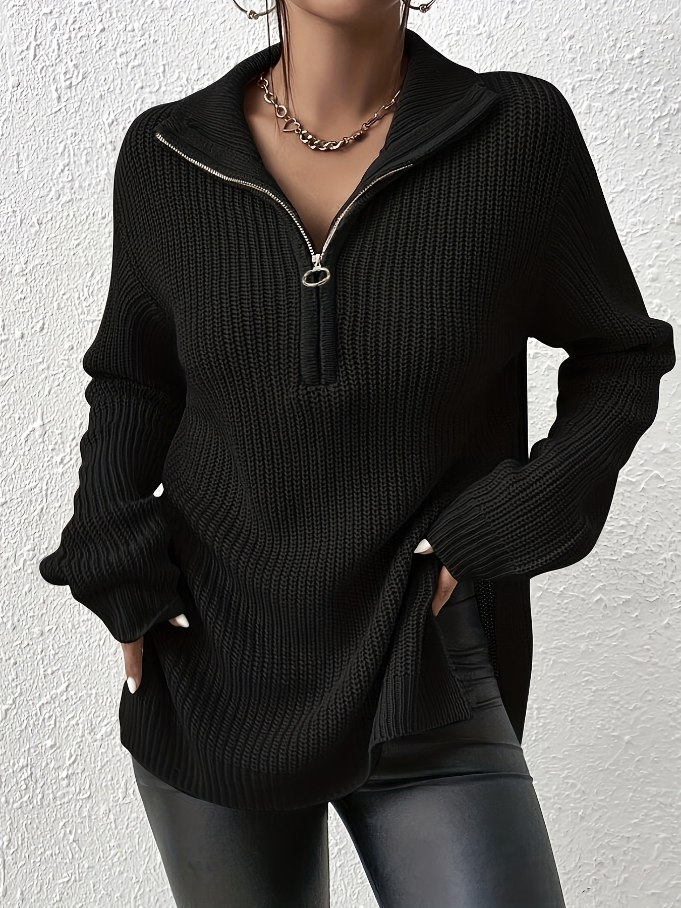 Helena - Casual zip-up Jumper for women