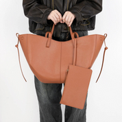 Melody - Large grained leather handbag