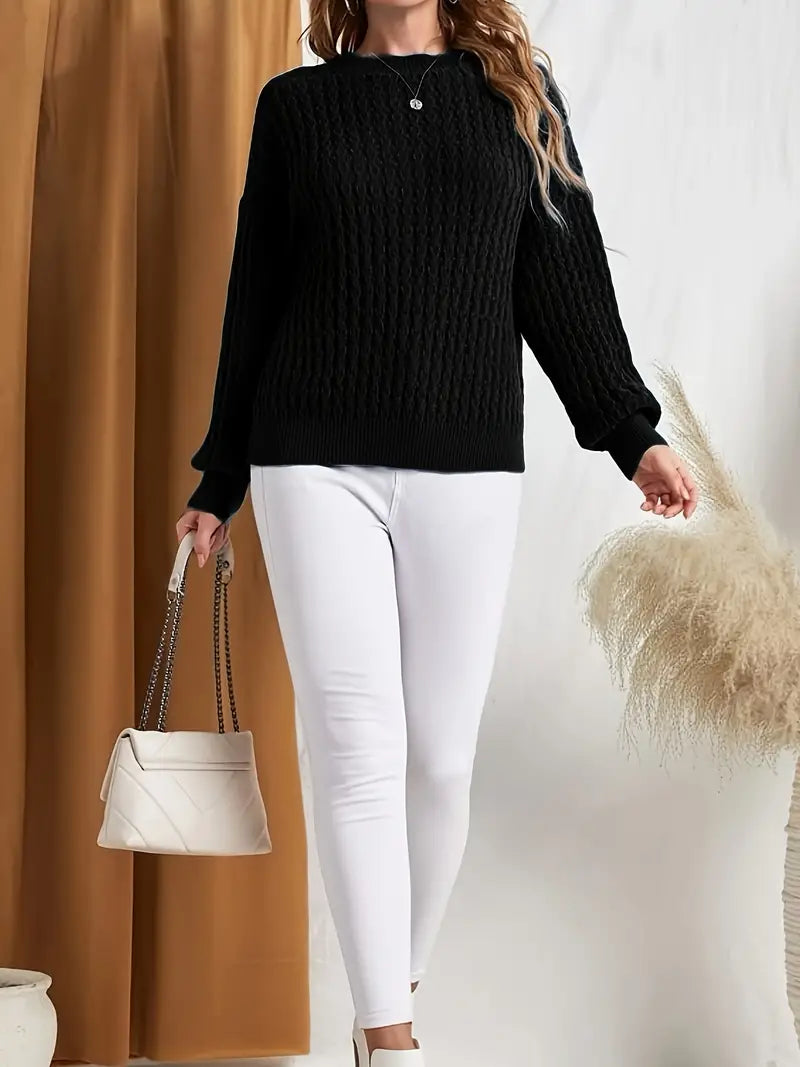 Miriam - Women's Casual Cable Knit Sweater