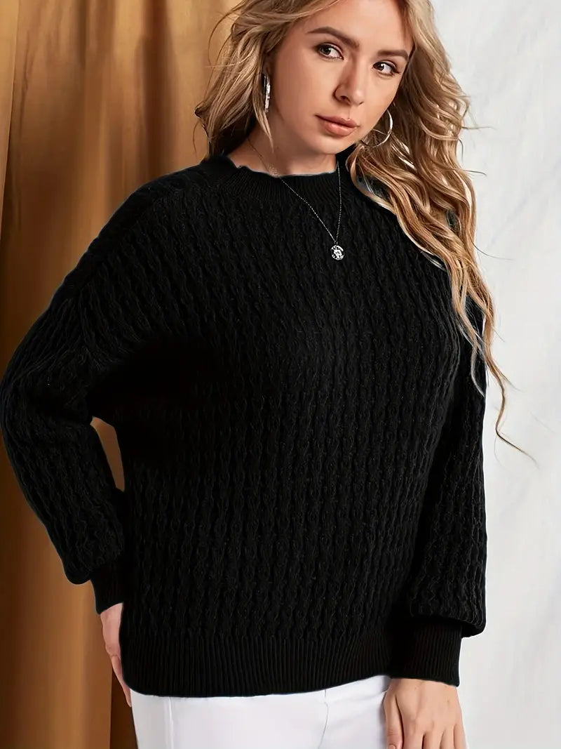 Miriam - Women's Casual Cable Knit Sweater