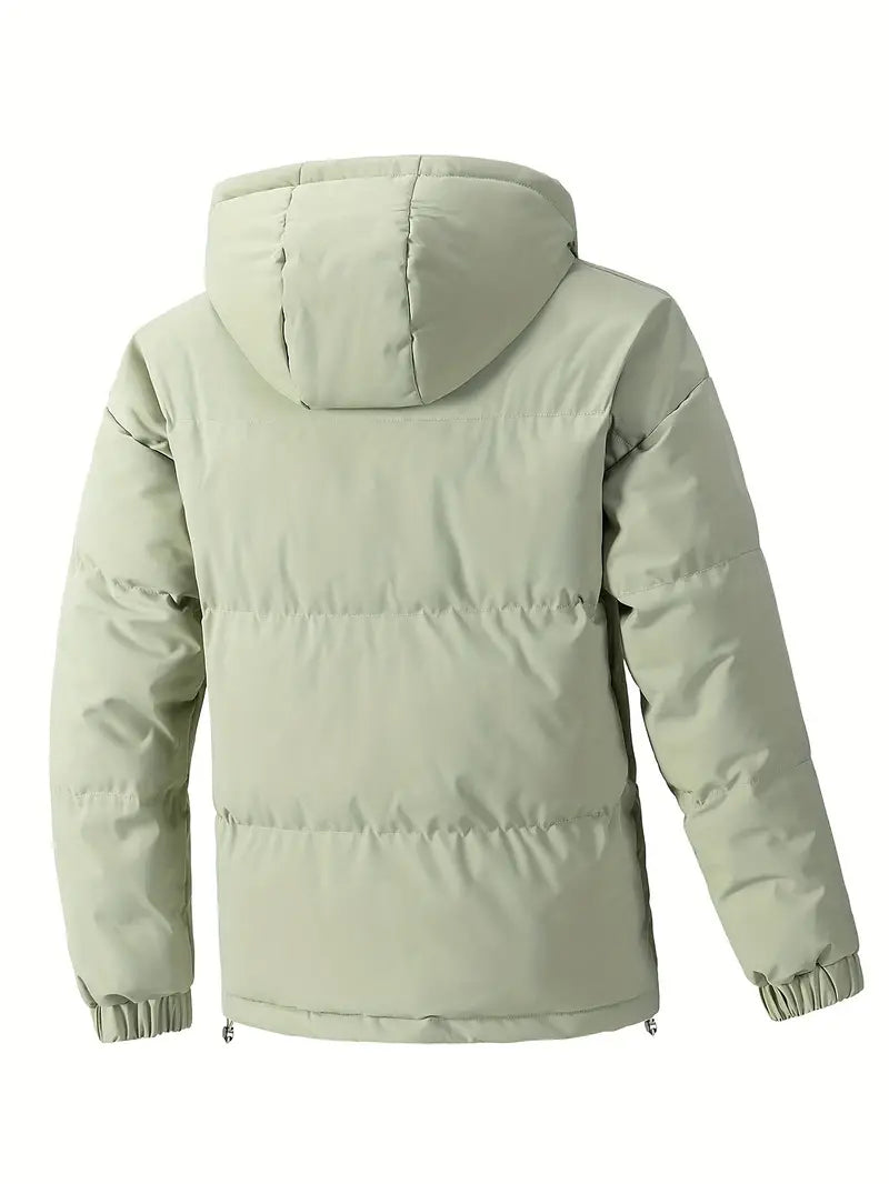 Kaj -  Men's Solid Puffer Coat With Pockets