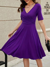 Caroline - Ladies Knee-length Summer Dress Midi