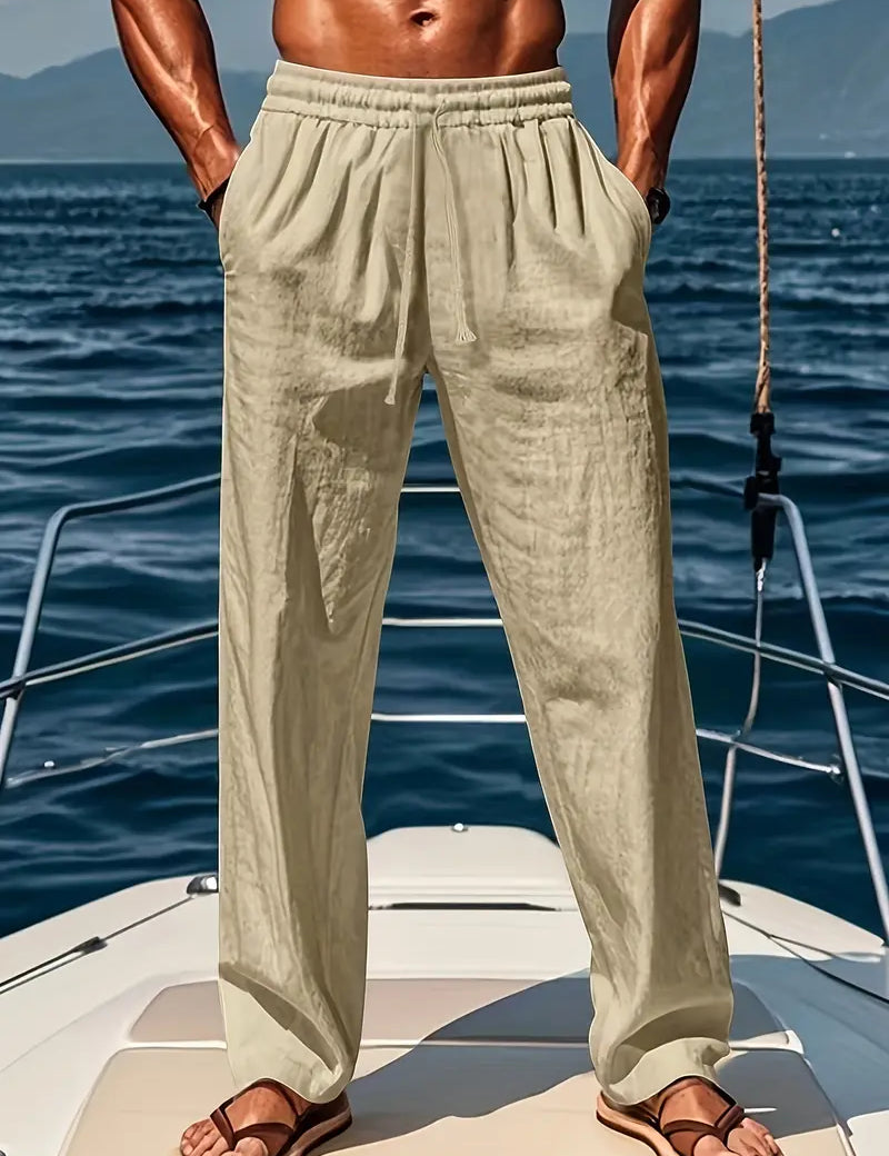 Dirk - Men's Baggy Linen Trousers