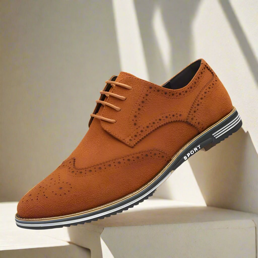 Dorian - Neat Men's Suede Lace-Up Shoes