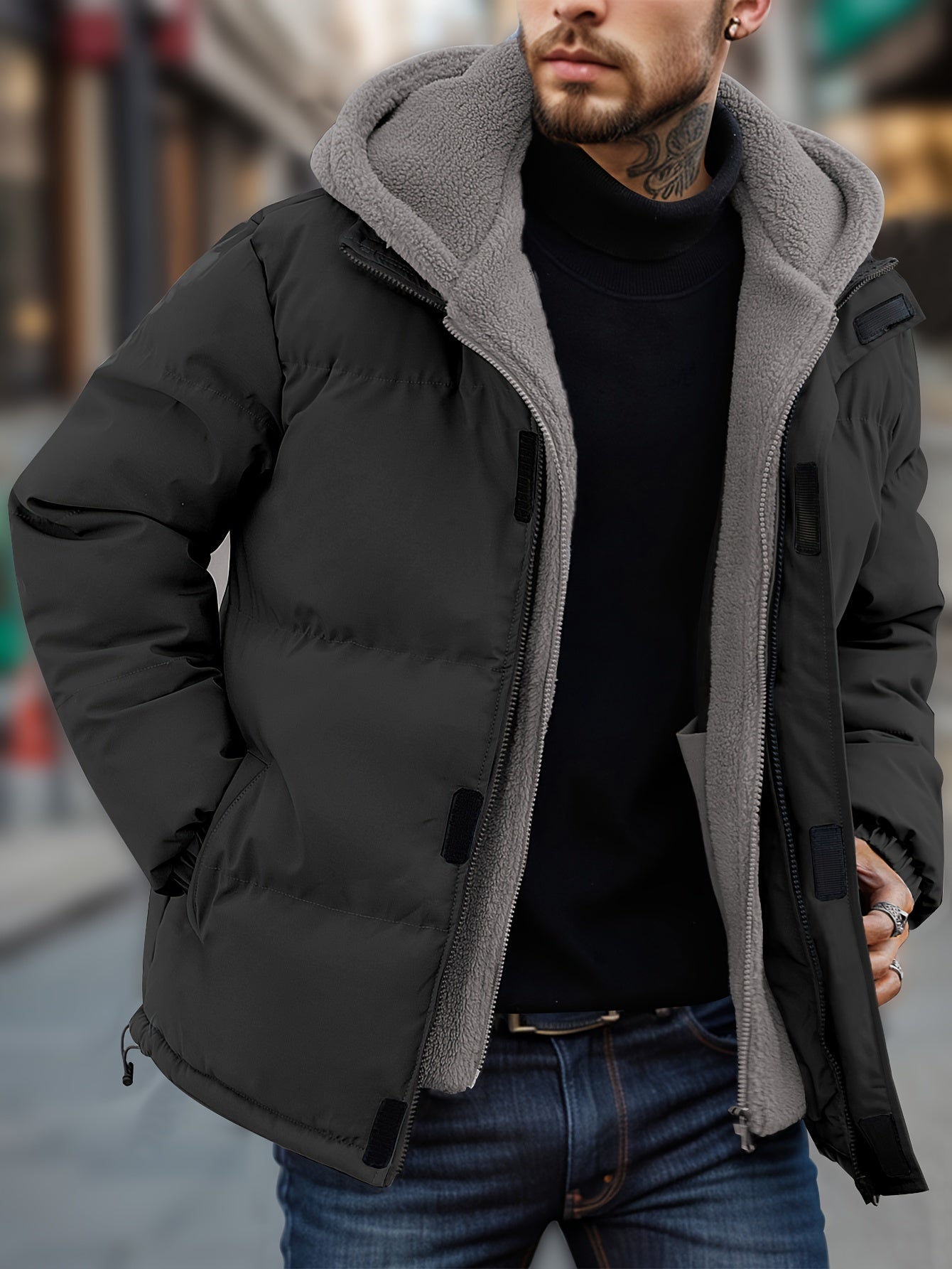 Melchior - Men's Block Fleece Two-piece Padded Jacket