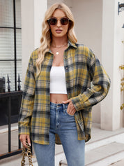 Stephanie - Long-sleeved checkered shirt