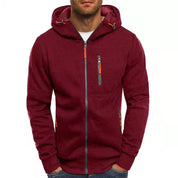 Alfons - Men's Zip-Up Hoodie with Fleece Lining