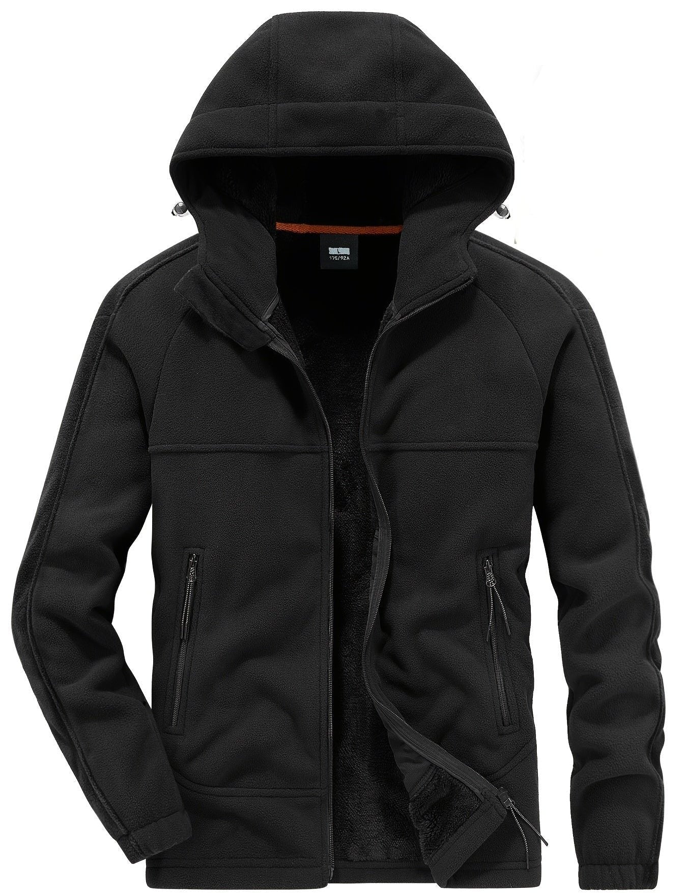 Roel - Men's Double-side Plush Warm Hooded Jacket