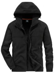 Roel - Men's Double-side Plush Warm Hooded Jacket