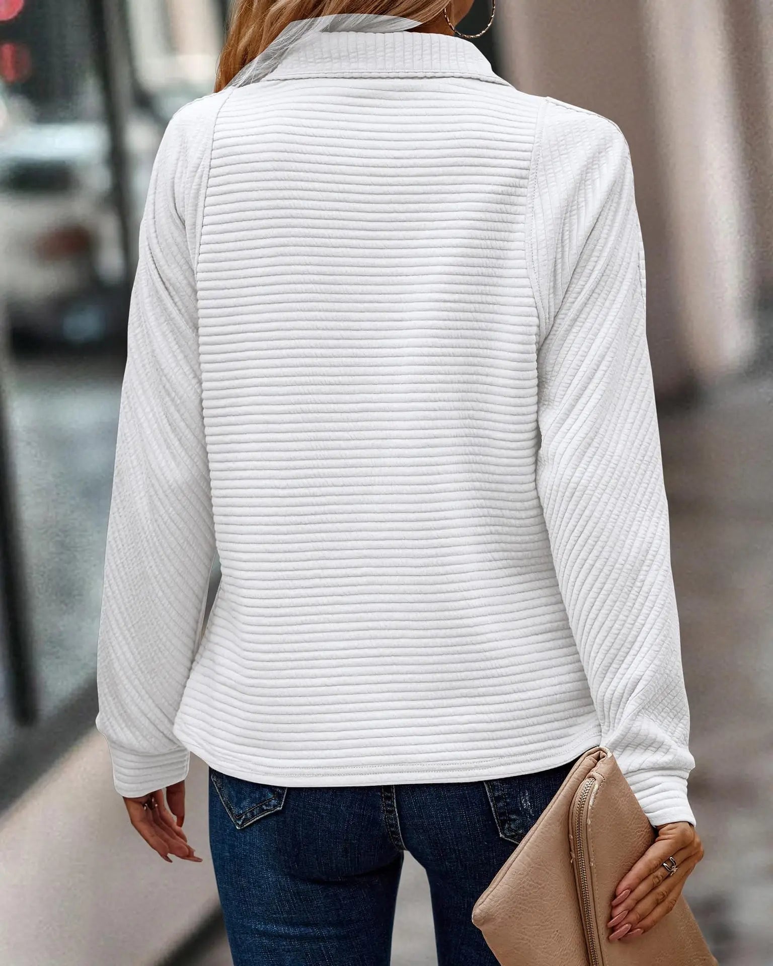 Olga - Fashionable V-neck sweater for women