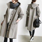 Juliana - Waterproof trench coat with hood