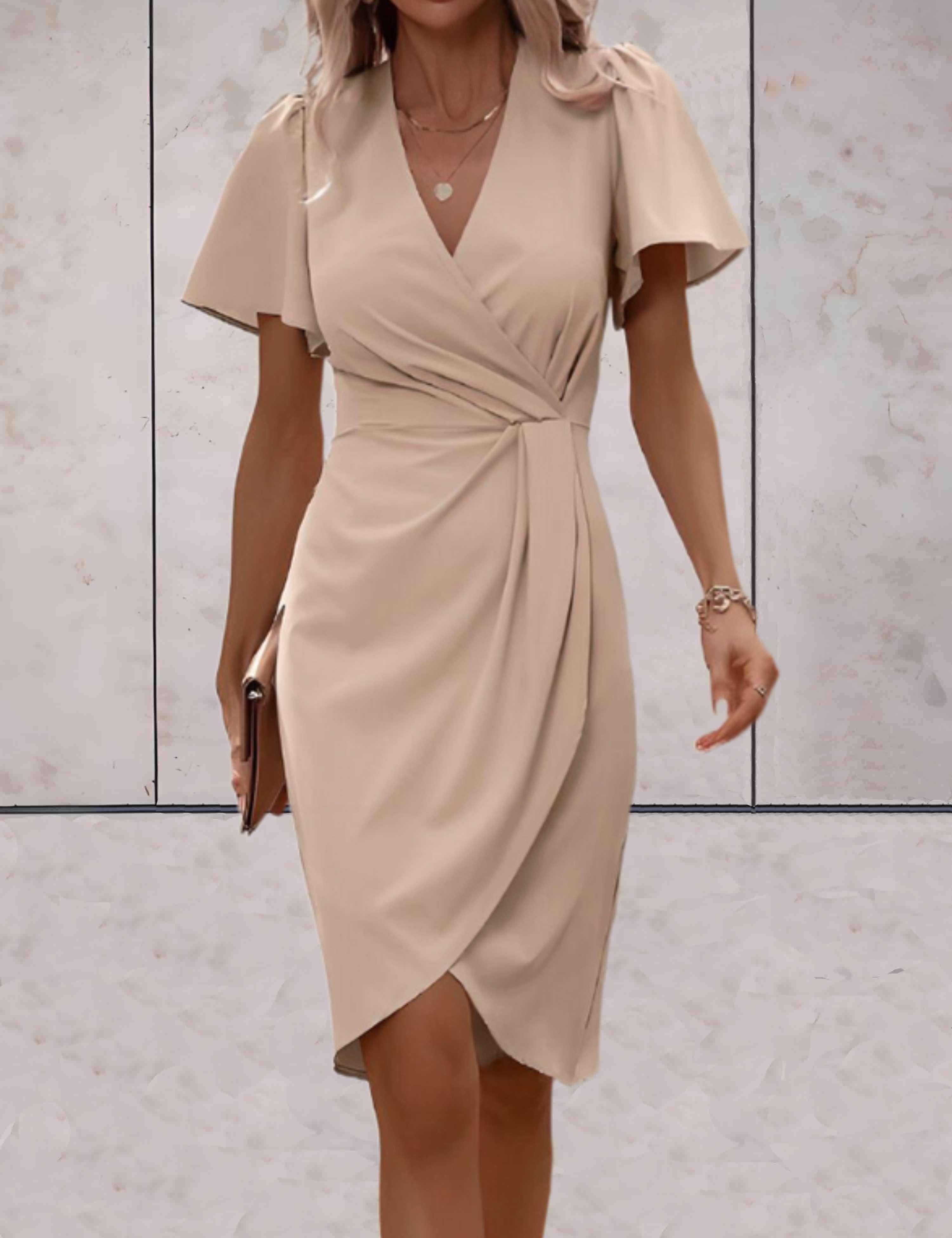 Bristol - Traditional wrap dress with a V-neck