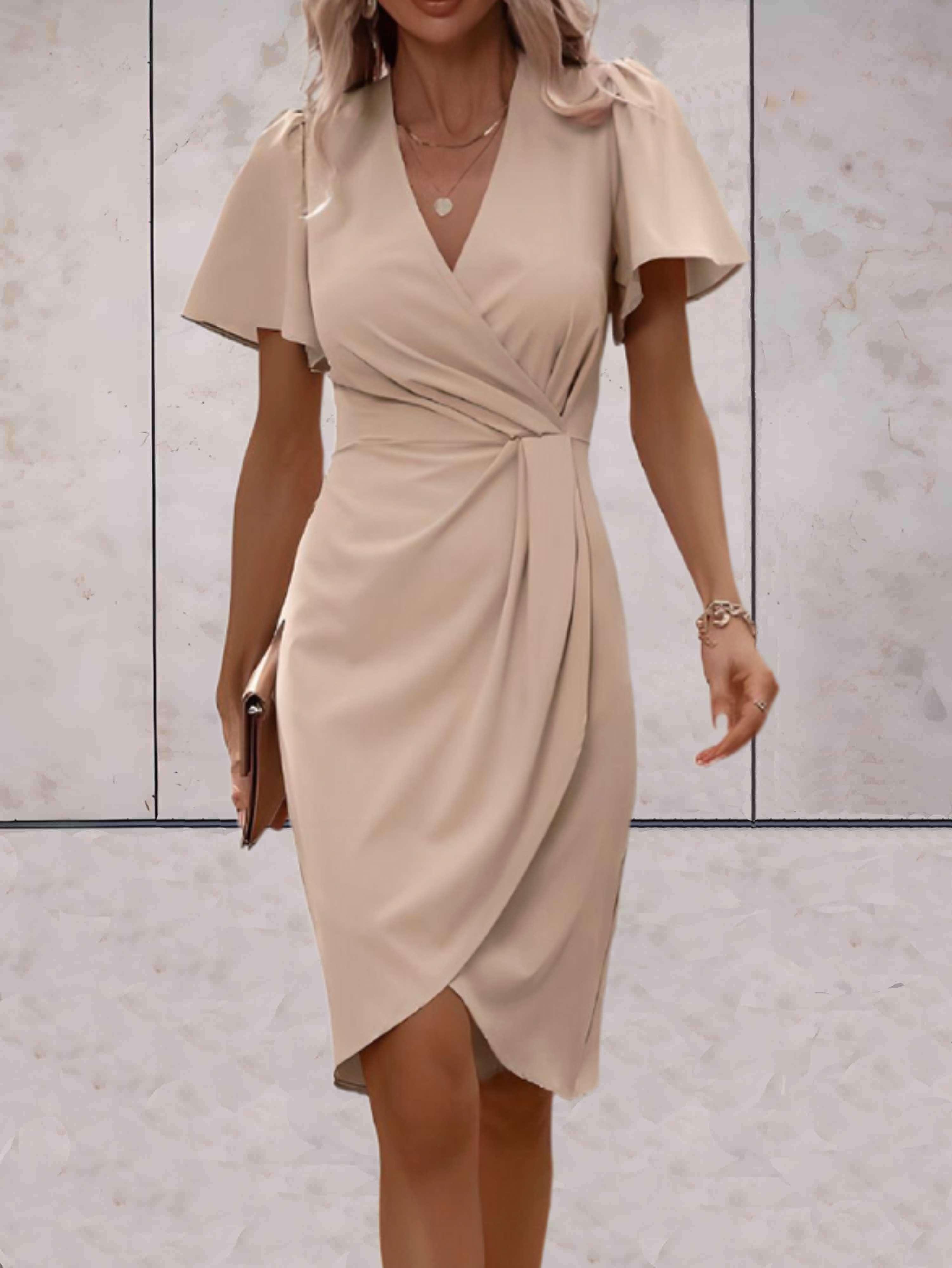 Bristol - Traditional wrap dress with a V-neck