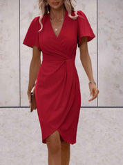 Bristol - Traditional wrap dress with a V-neck