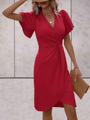 Bristol - Traditional wrap dress with a V-neck