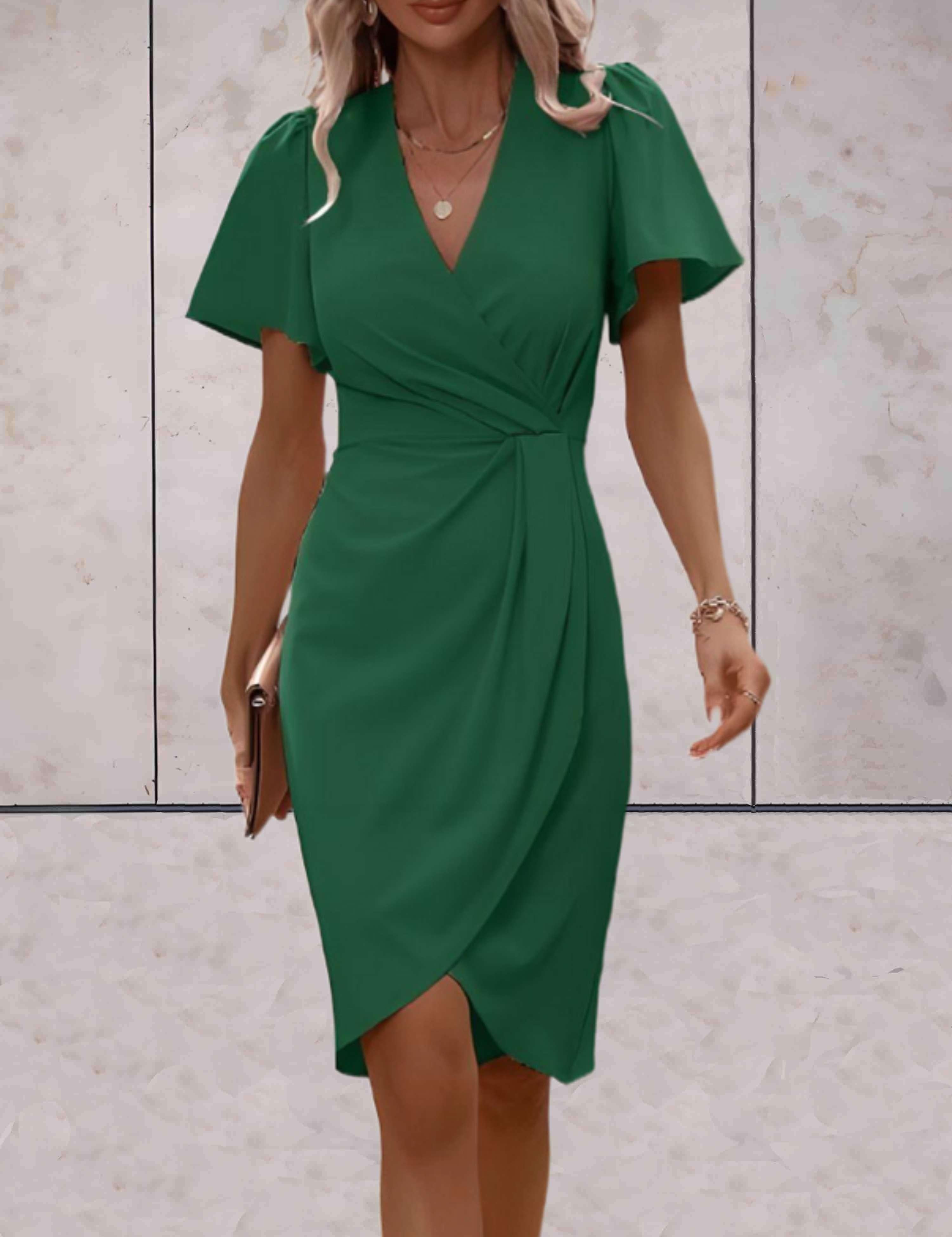 Bristol - Traditional wrap dress with a V-neck