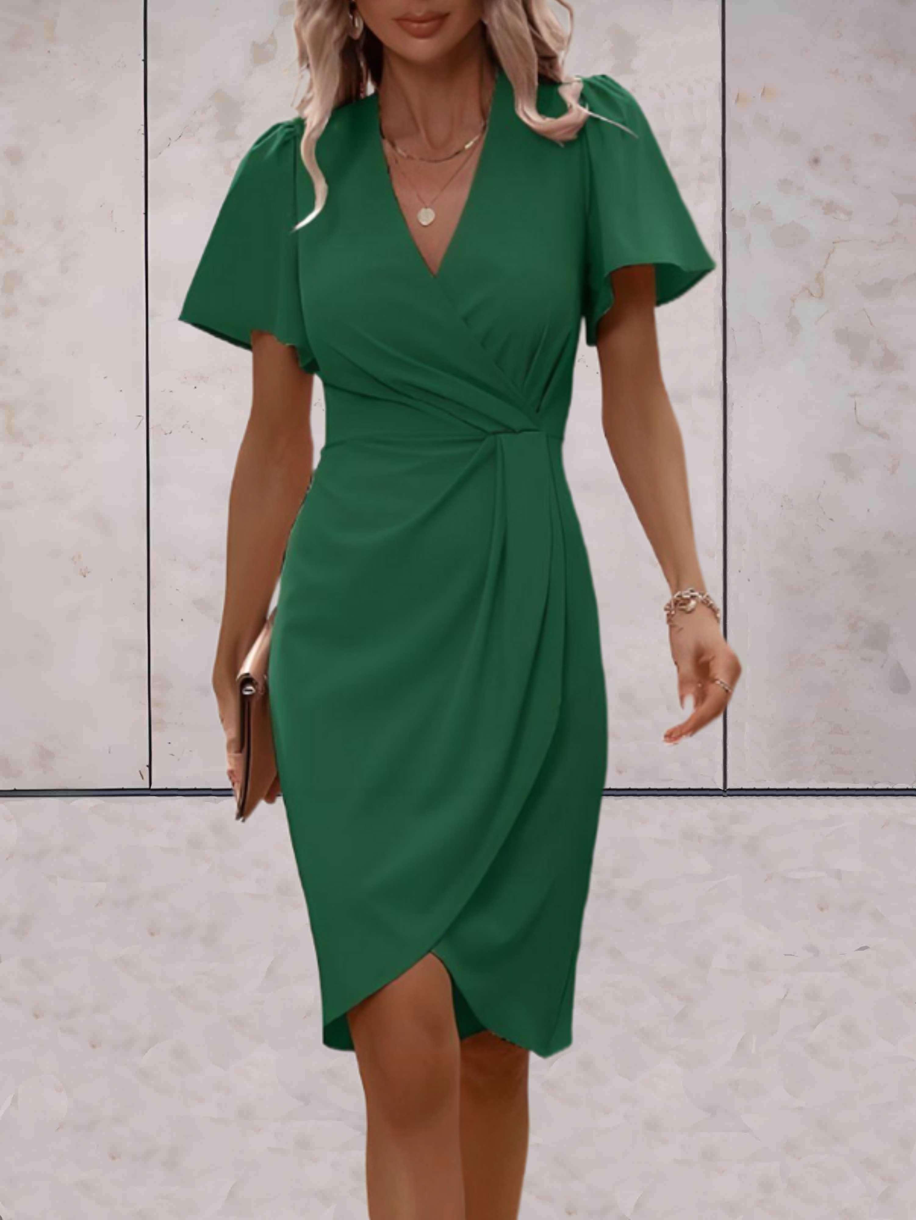 Bristol - Traditional wrap dress with a V-neck