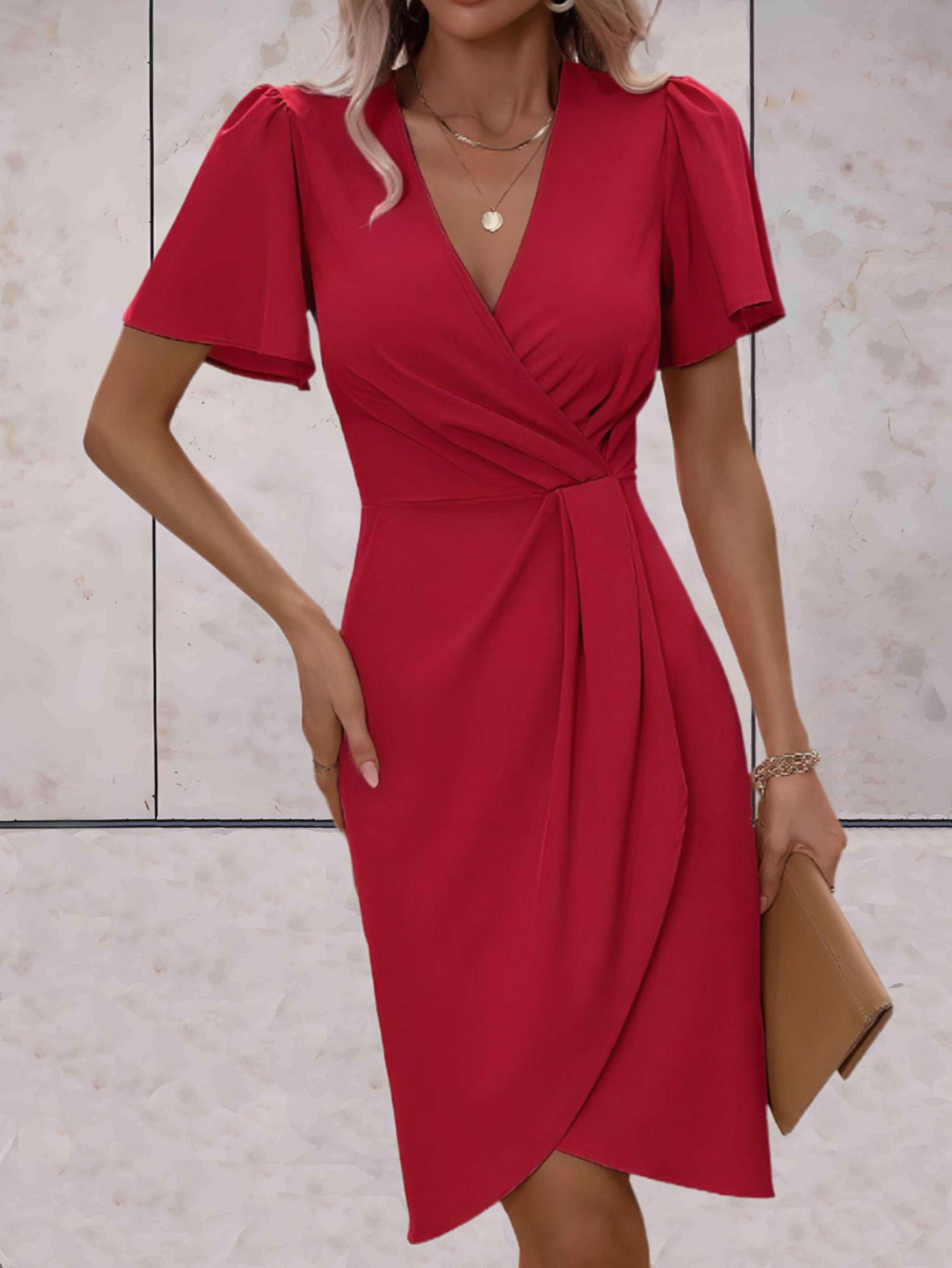 Bristol - Traditional wrap dress with a V-neck