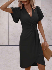 Bristol - Traditional wrap dress with a V-neck