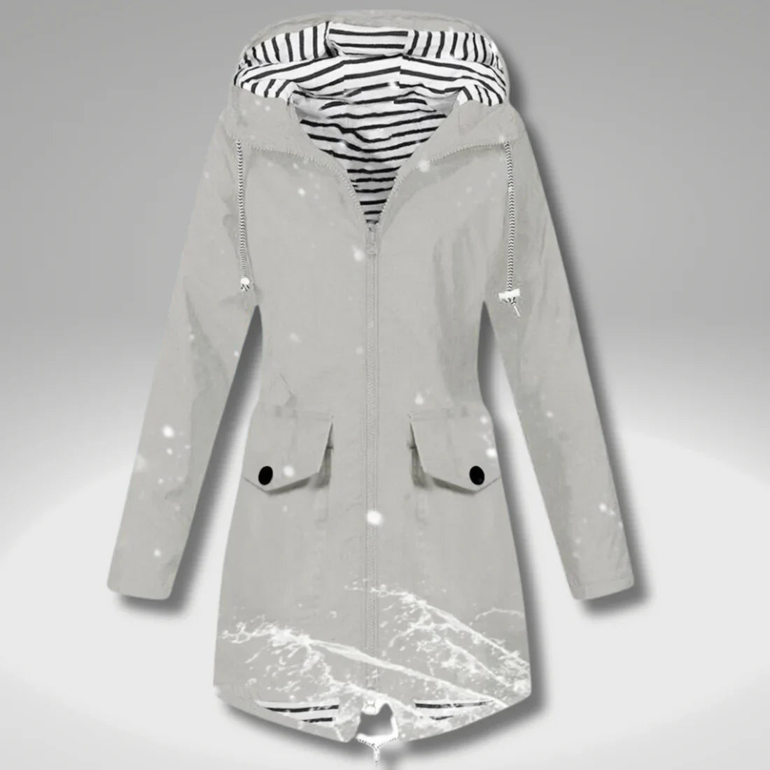 Adriana - Classic elegant waterproof outdoor rain Jacket for women