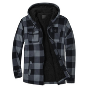 Tim- Men's Hooded Plaid Jacket