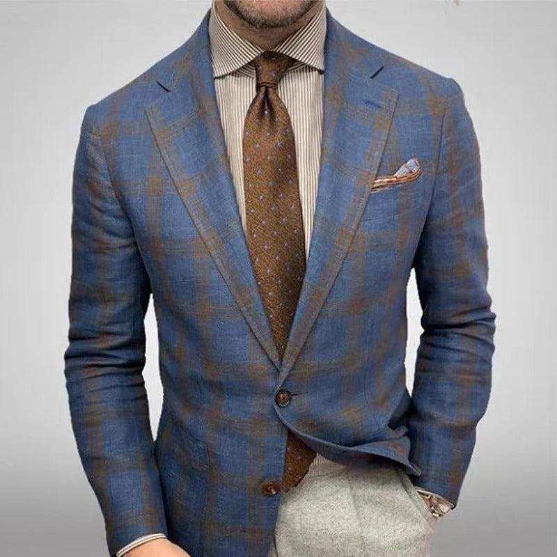 Josue - Men's Checked Blazer