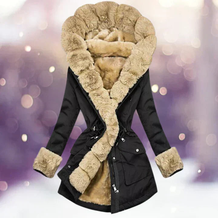 Samira - Winter parka jacket with fur lining