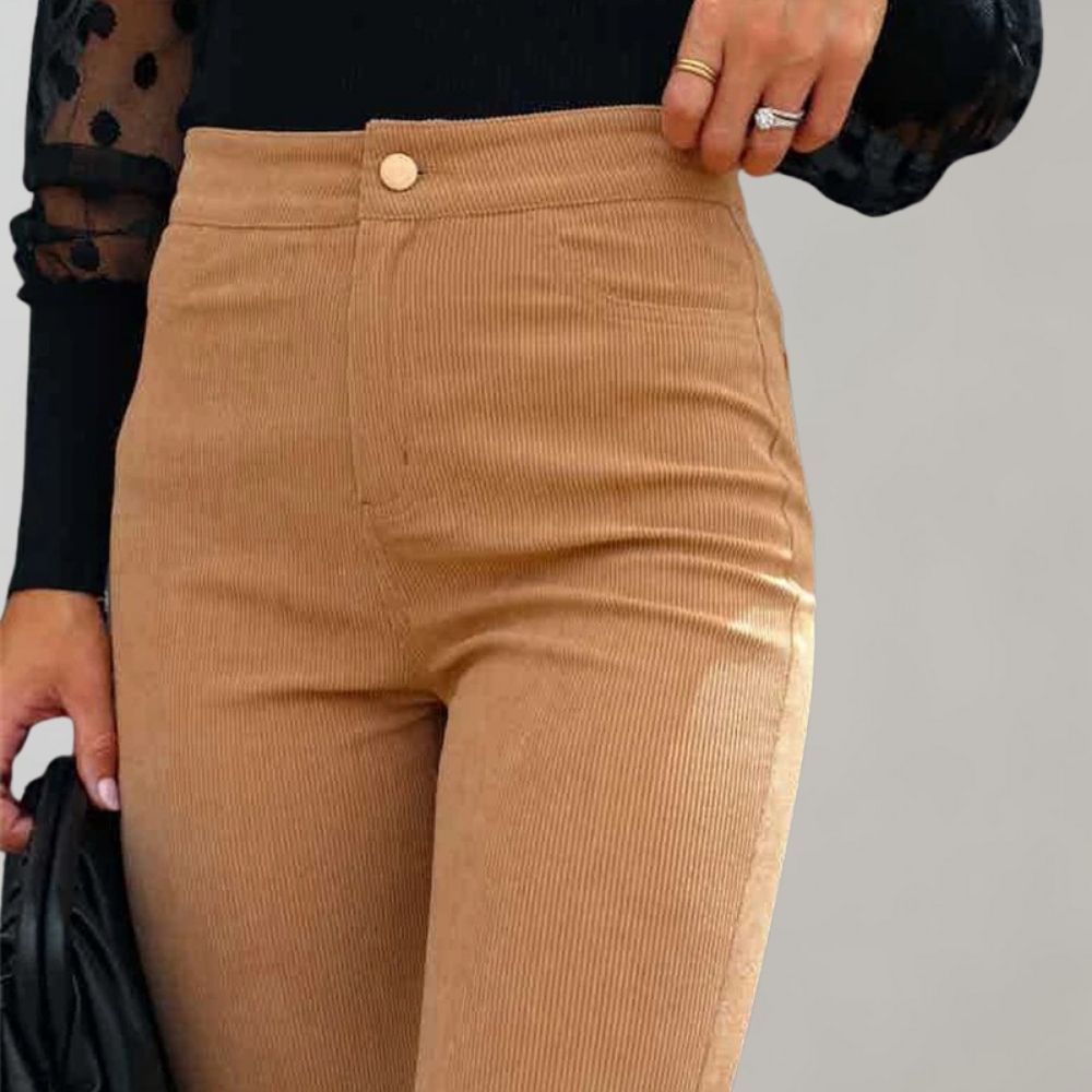 Whitley - Fashionable Corduroy Flared Pants