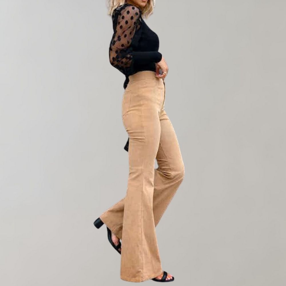 Whitley - Fashionable Corduroy Flared Pants