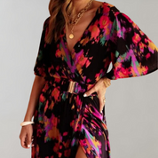 Maliyah -  Summertime maxi wrap dress