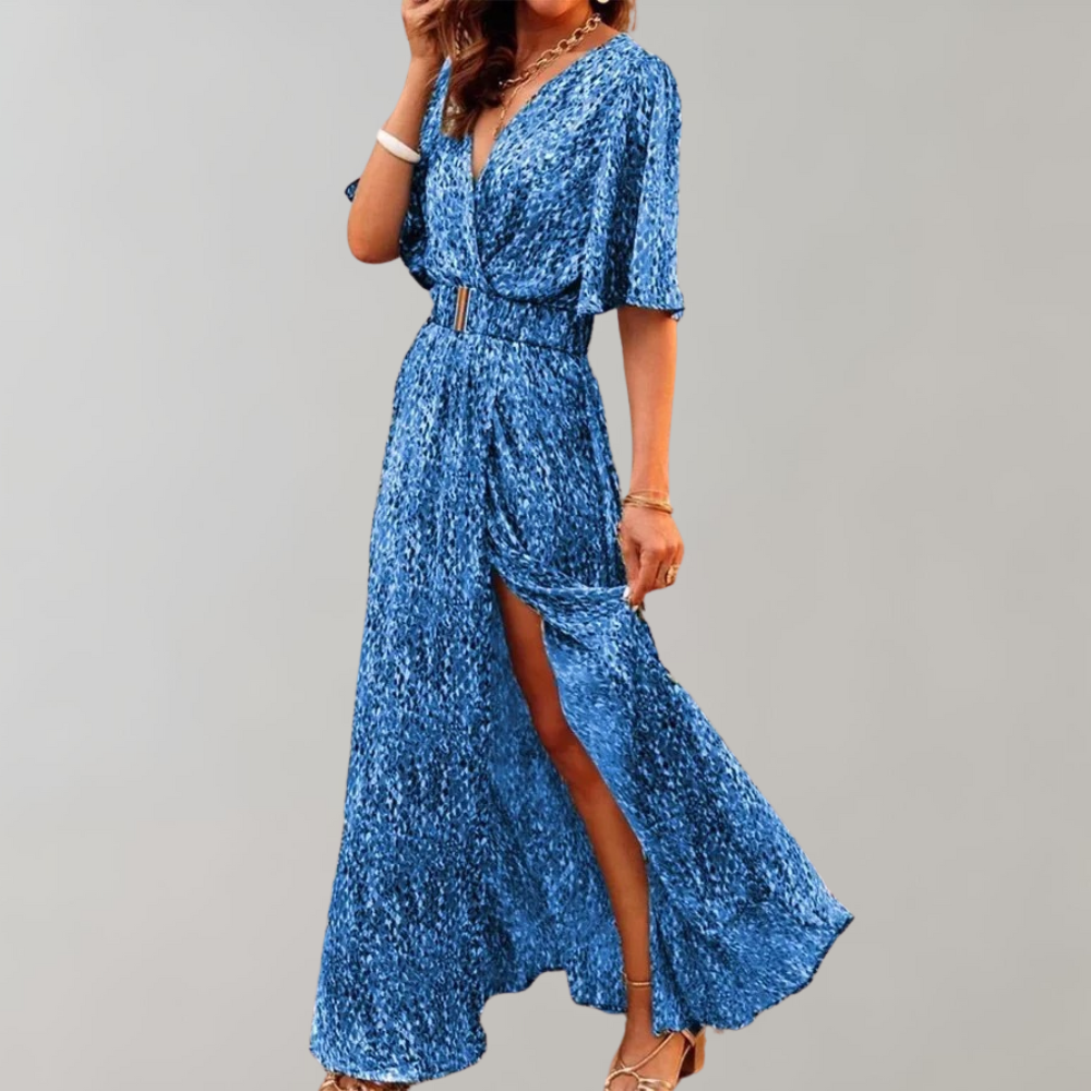 Maliyah -  Summertime maxi wrap dress