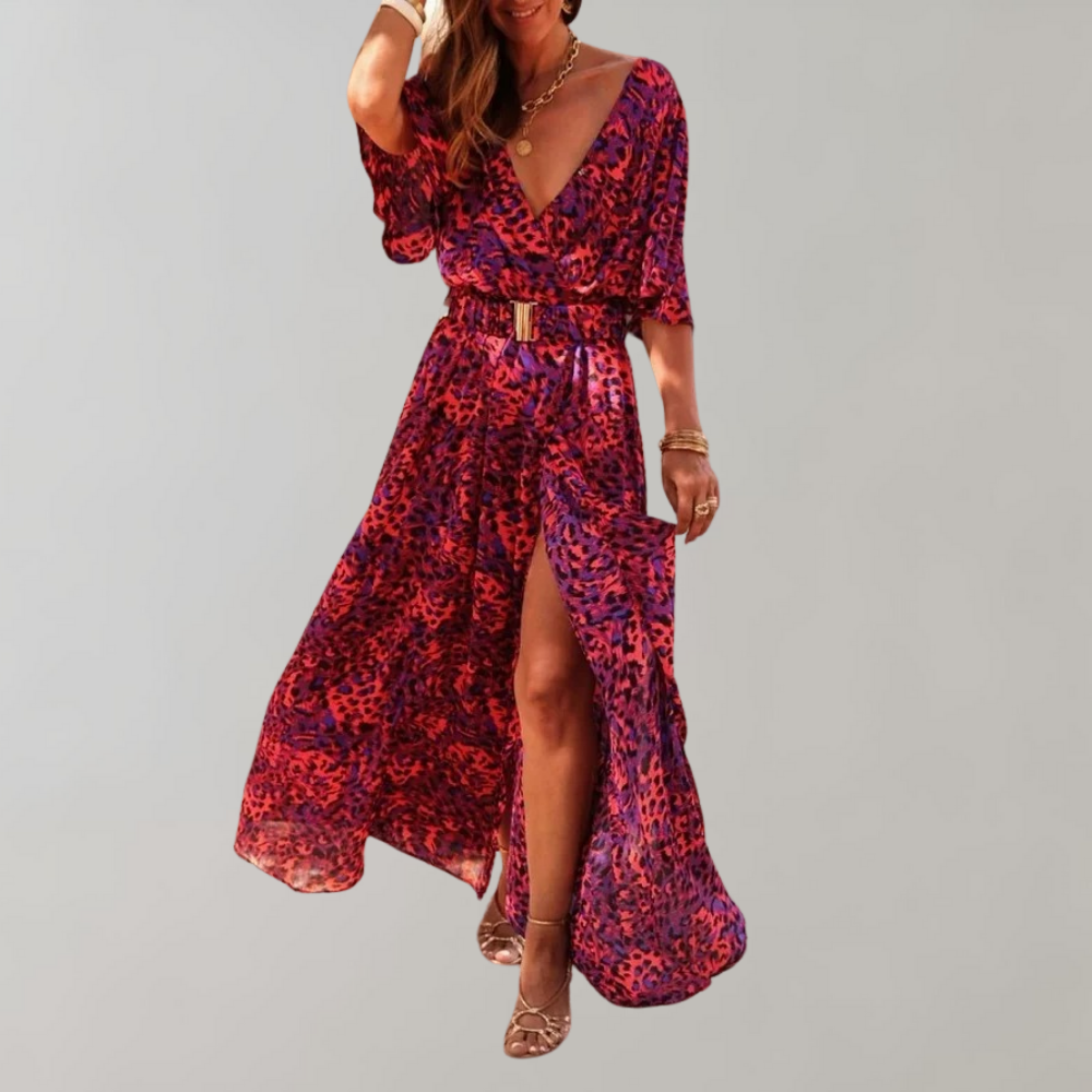 Maliyah -  Summertime maxi wrap dress