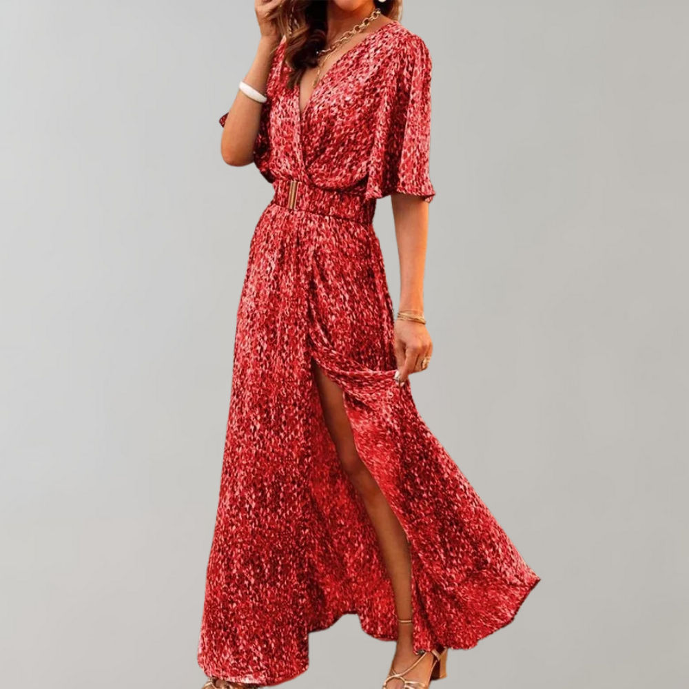 Maliyah -  Summertime maxi wrap dress